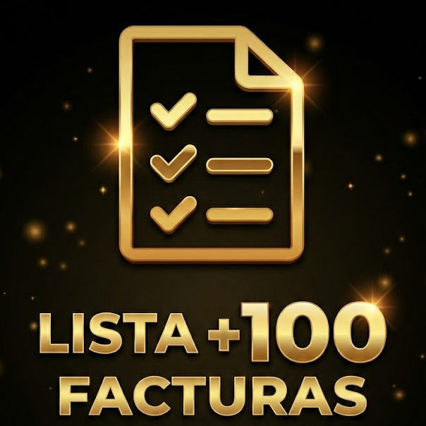 PACK +100 FACTURAS EDITABLES